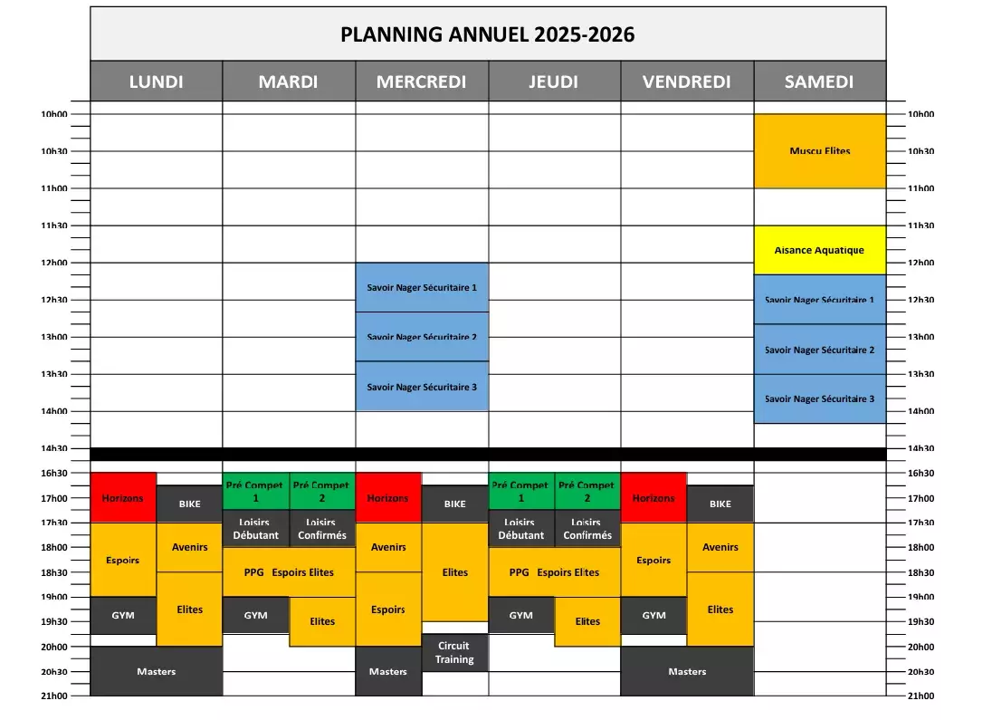 planning annuel